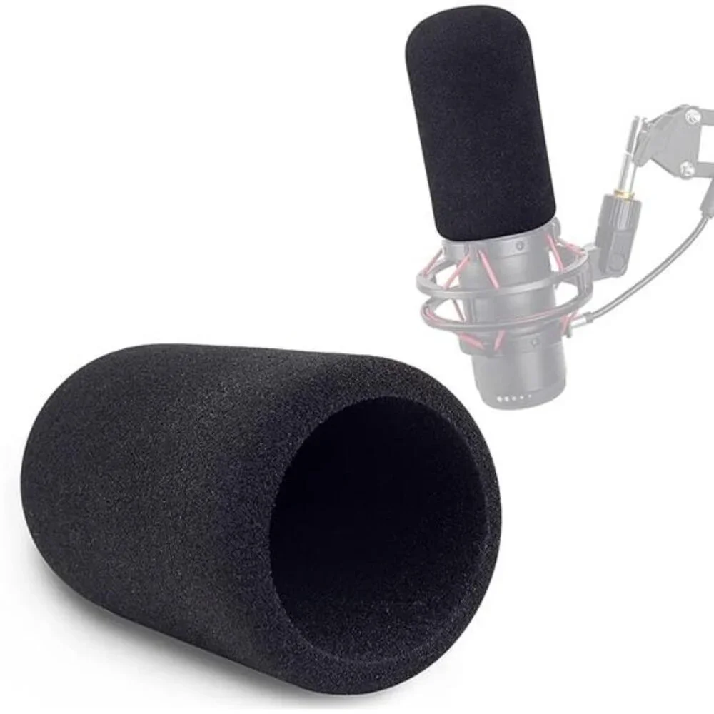 Mic Windscreen for HyperX QuadCast Microphone, Foam Mic Covers Improve Recording